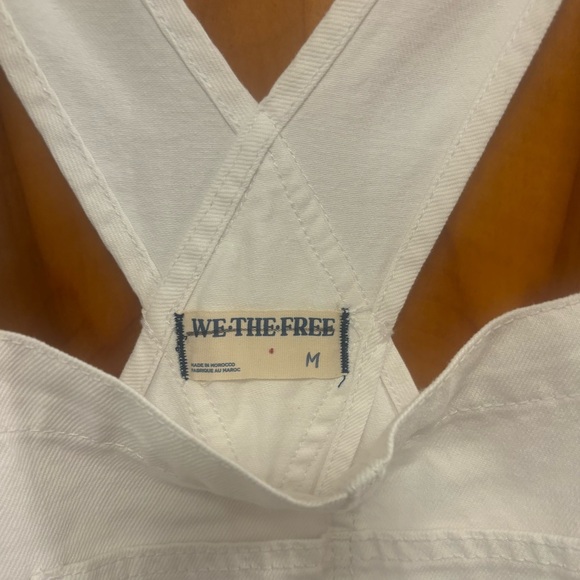 Free People Ziggy Shortalls Optic White Size M We The Free - Picture 8 of 16